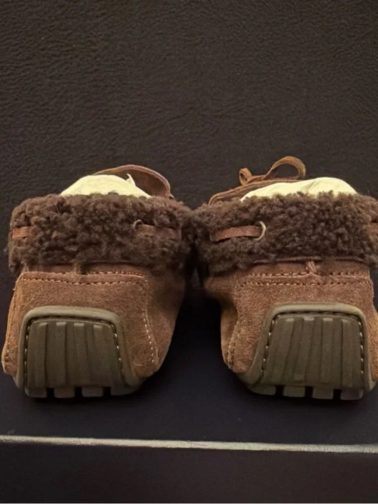 Ralph Lauren Purple Label Harold Tassel Shearling Eng Brown Mens Size 8D - Picture 4 of 10